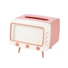TV, tissue box, light luxury plastic living room coffee table, multi-functional storage box Item Picture